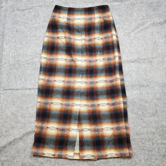 Express Skirt Womens Small Blanket Wrap Southwestern Western Wool Maxi Cowgirl - Picture 7 of 12